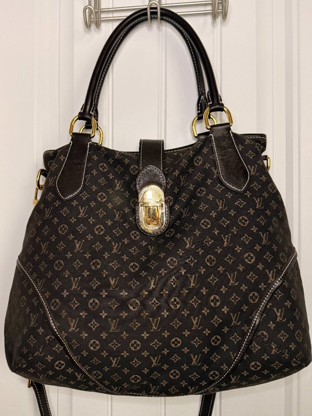 Louis Vuitton Elegie Shoulder Bag Brown Monogram Idylle